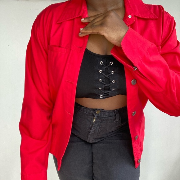 cleo Jackets & Coats Cleo Jacket In Red Size S Poshmark